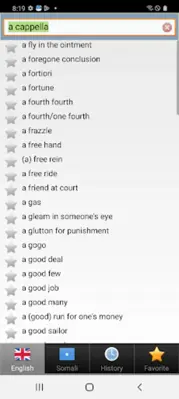 Somali qaamuus android App screenshot 9